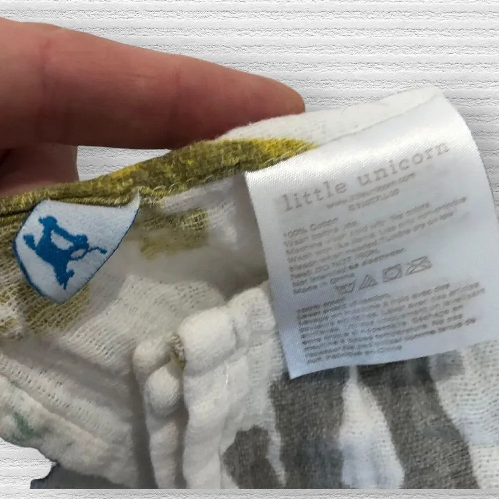 Little Unicorn Muslin Swaddle Blanket Dino Friends Dinosaur